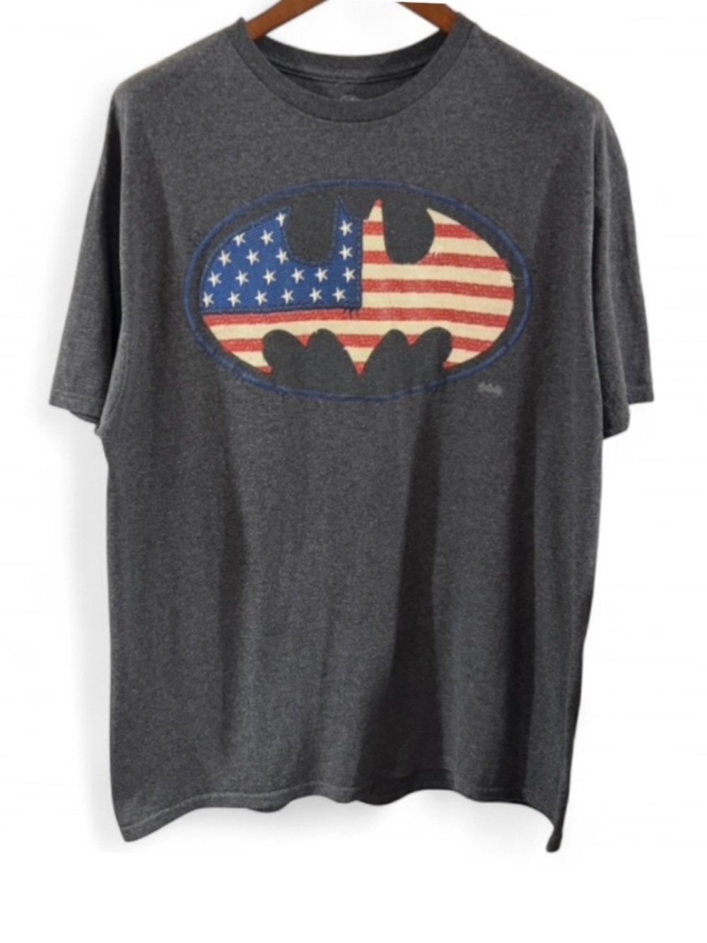 Batman DC Comics USA Flag Batman Logo Graphic T-Shirt Size Men’s XL